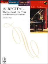 In Recital Throughout the Year piano sheet music cover